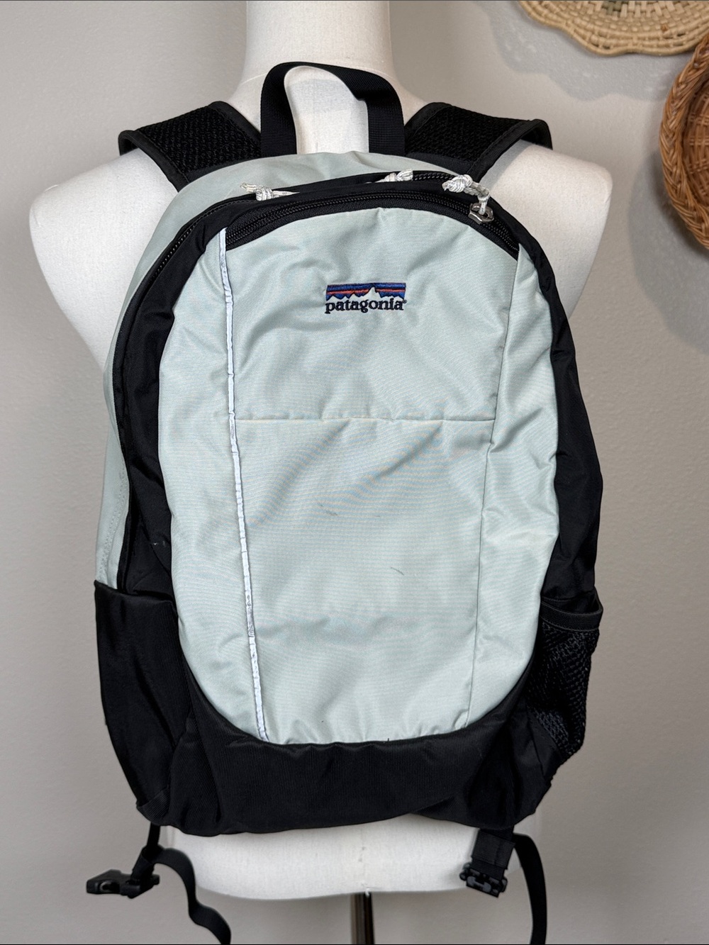 Patagonia Grey Black Backpack Logo  Daypack Hiking 48380